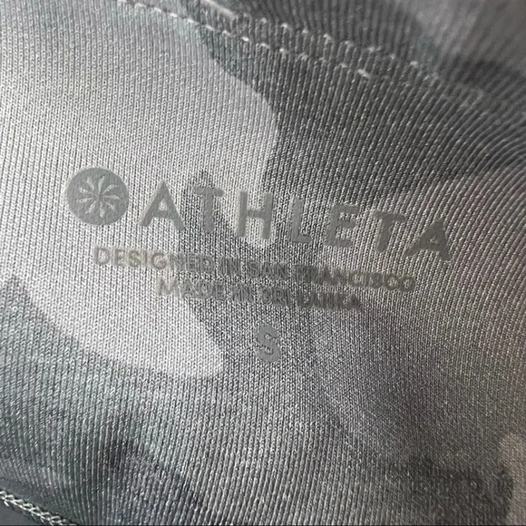 ATHLETA All In Gray 7/8 Camo Athletic Workout Leggings Size S - Picture 13 of 15